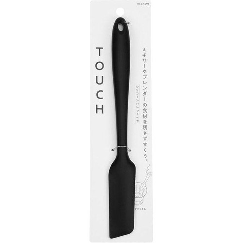 パール金属 TOUCH シリコーンパレットヘラ BLACK 1個