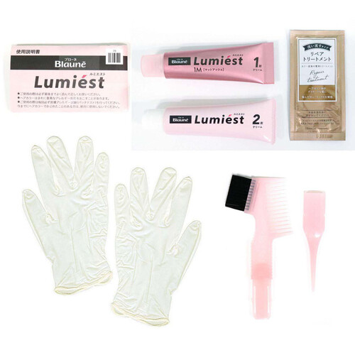 花王 ブローネ ルミエスト ヘアカラー 1M マットアッシュ 100g + 8g