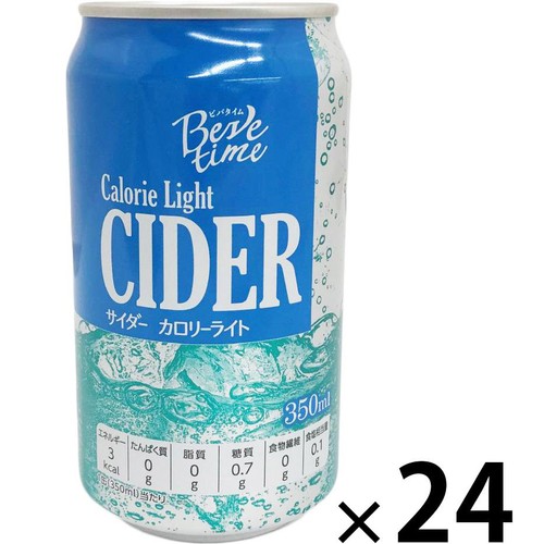ビバタイム サイダー カロリーライト 缶＜ケース＞ 350ml x 24本