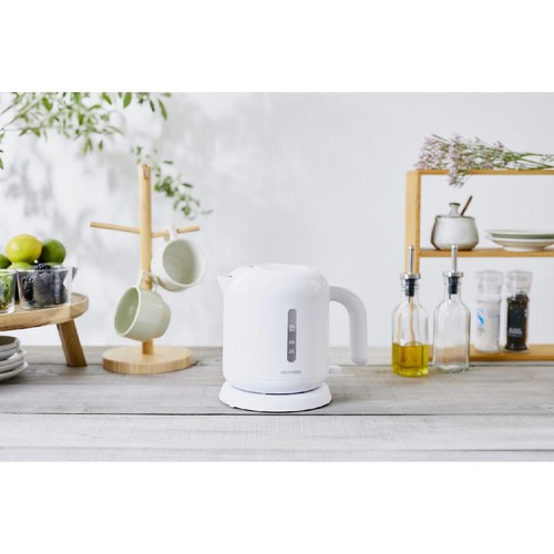 アイリスオーヤマ  電気ケトルベーシック0.8L ホワイト IKEB-800-W