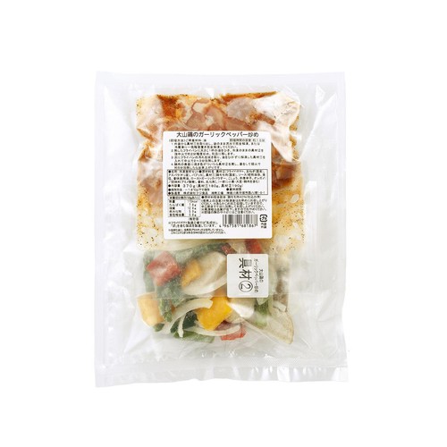 【冷凍】ミールキット 大山鶏のガーリックペッパー炒めキット 2人前