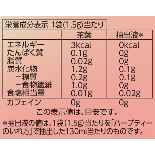 ハーブティー ルイボスブレンド 1.5g x 10袋入 トップバリュ