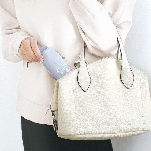 NATURAL BASIC 無地フラット折りたたみ傘 男女兼用 50cm ネイビー