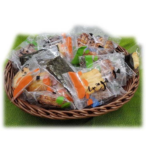 富士屋 草加おかき 味よせ 395g(個包装込み) Green Beans | グリーン