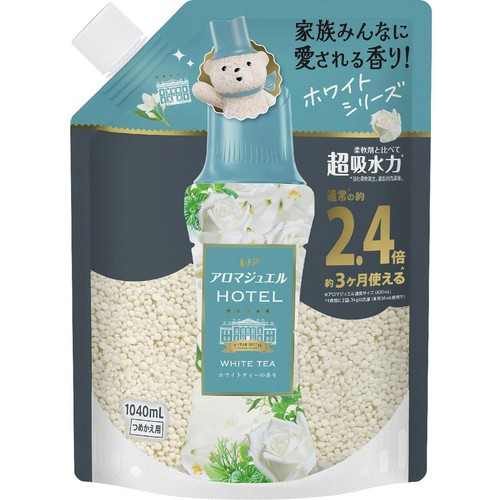 P&G レノア アロマジュエル 香り付け専用ビーズ ホワイトティ つめかえ用 1040mL