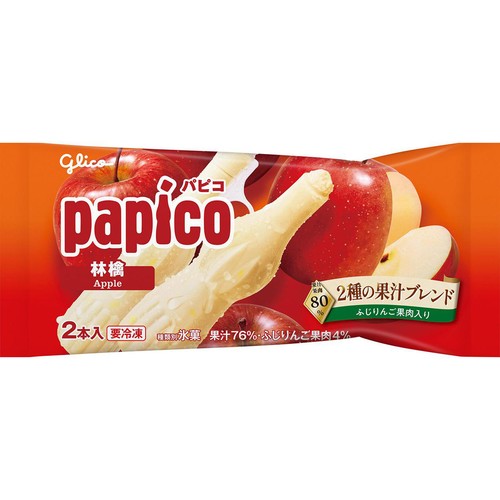 グリコ パピコ 林檎 80ml x 2本入