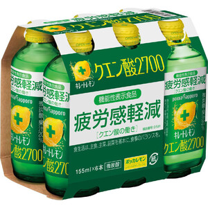 ポッカサッポロ キレートレモンMUKUMI 155ml x 6本 Green Beans