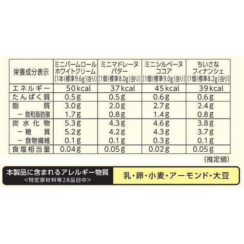 ブルボン 4種のスイーツミックス 180g(個装紙込み)