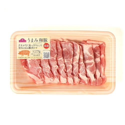 国産豚肉かたロース焼肉用 90-170g 【冷蔵】トップバリュ