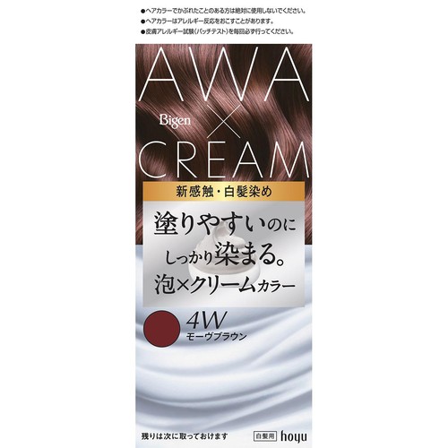ホーユー ビゲン 泡クリームカラー モーヴブラウン 4W