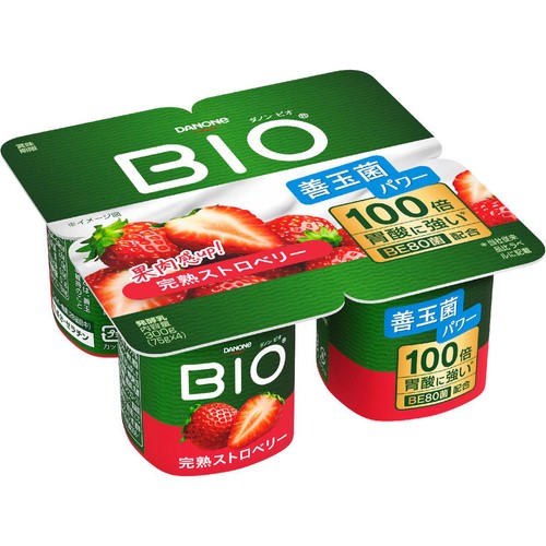 ダノン ビオ 完熟ストロベリー 75g x 4個