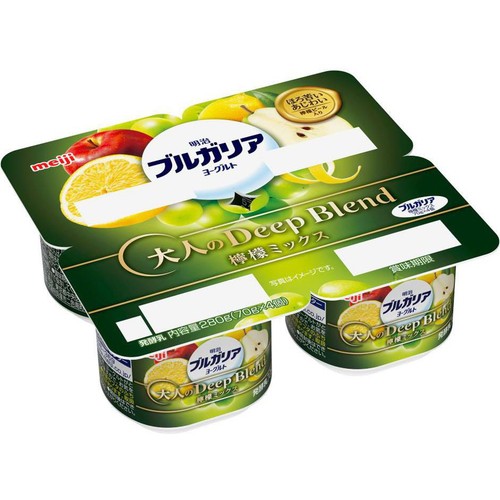 明治 ブルガリアヨーグルト 大人のDeepBlend 檸檬ミックス 70g x