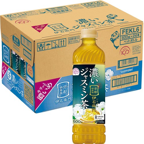 サントリー 伊右衛門 濃いジャスミン茶(イオングループ限定) 1ケース 600ml x 24本
