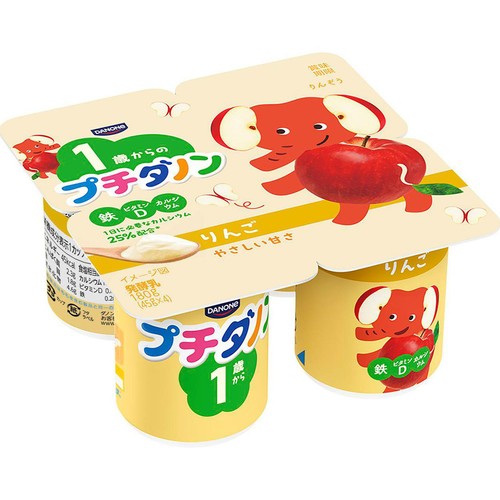 ダノン プチダノン ヨーグルト りんご 45g x 4個