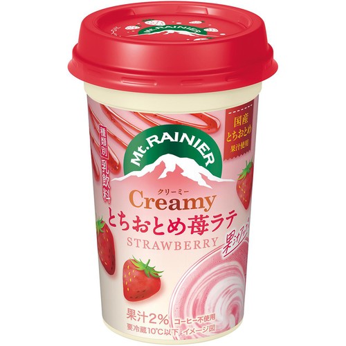森永乳業 マウントレーニア クリーミー とちおとめ苺ラテ 240ml Green