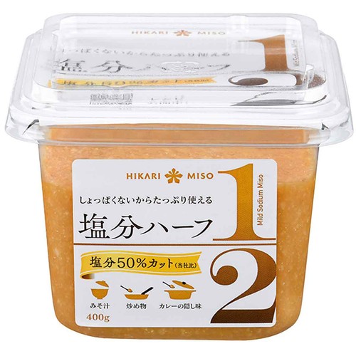 ひかり味噌 塩分ハーフ 400g