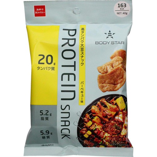 おやつカンパニー BODYSTAR プロテインスナックバーベキュー味 40g