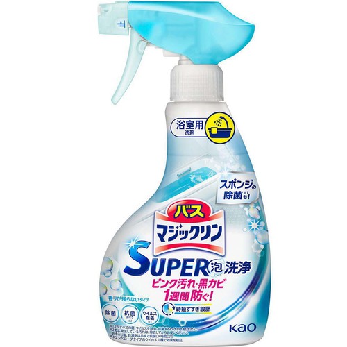 花王 バスマジックリン SUPER泡洗浄 香りが残らないタイプ 本体 350ml