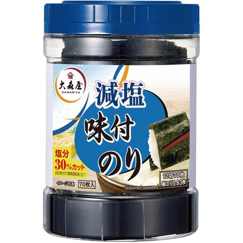 大森屋 減塩味付のり 卓上 12切70枚