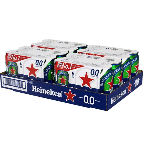【ノンアルコール】 ハイネケン0.0 1ケース 330ml x 24本