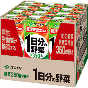 伊藤園 1日分の野菜 1ケース 200ml x 12本 Green Beans | グリーン