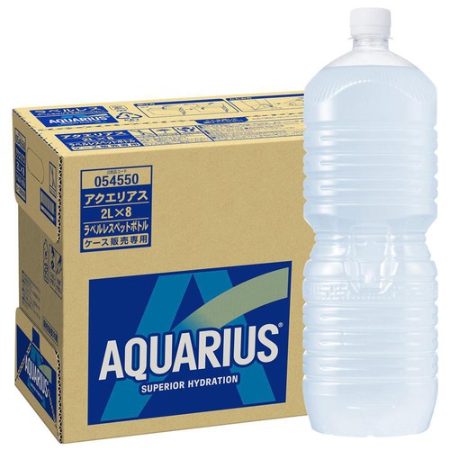 コカ・コーラ アクエリアス ラベルレス  1ケース 2L x 8本