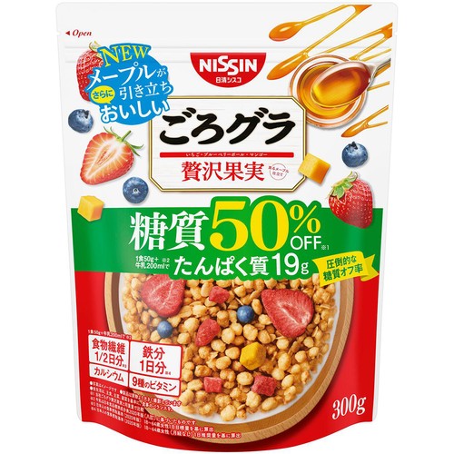 日清シスコ ごろグラ 糖質50%オフ 贅沢果実 300g