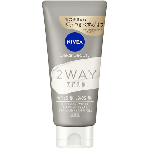 花王 ニベア クリアビューティー2WAY美容洗顔 120g