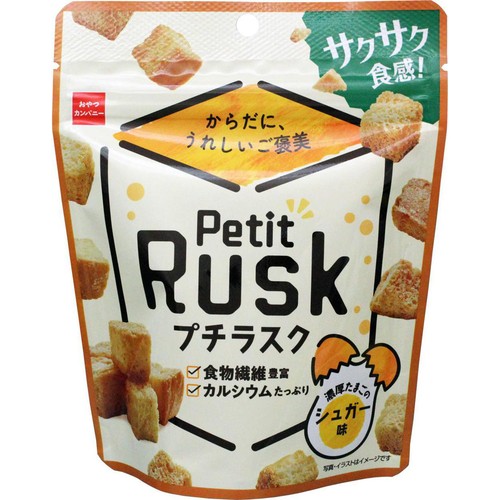 おやつカンパニー プチラスク 濃厚たまごのシュガー味 30g Green Beans