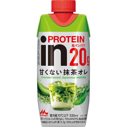 森永乳業 INPROTEIN 甘くない抹茶オレ 330ml