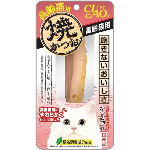 【ペット用】 いなば 焼かつお 高齢猫用 かつお節味 1本