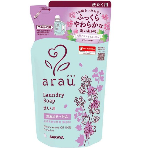 サラヤ アラウ洗たく用せっけんゼラニウム つめかえ用 1L