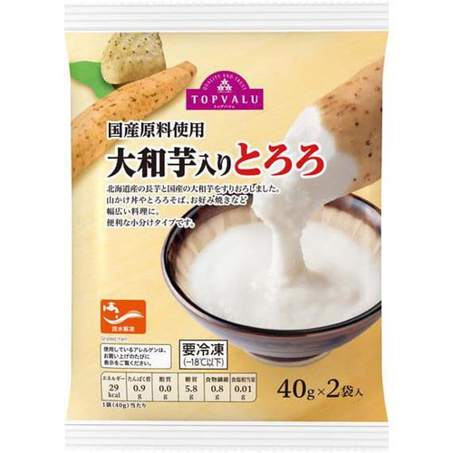 大和芋入りとろろ 80g トップバリュ