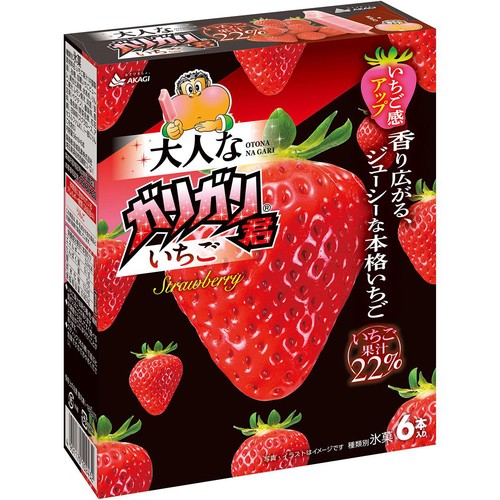 赤城乳業 大人なガリガリ君 いちご 56ml x 6本入