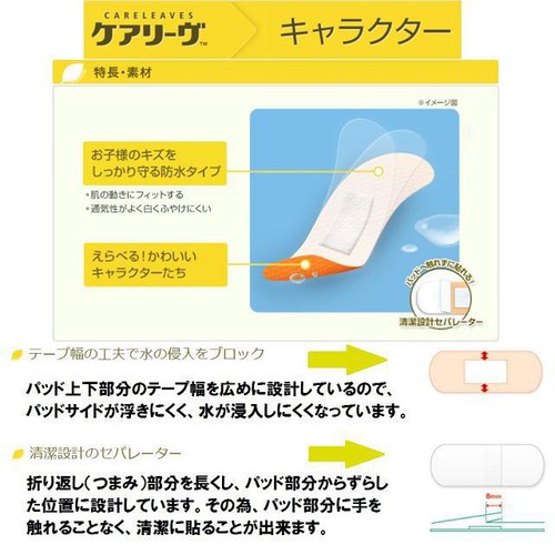 ニチバン ケアリーヴ ポケットモンスター ピンク ジュニアサイズ18枚