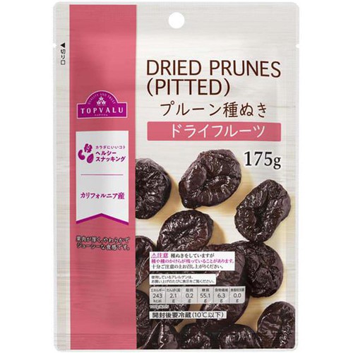 プルーン種ぬき 175g トップバリュ
