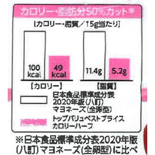 たまごのコクと旨み カロリーハーフ 400g トップバリュベストプライス