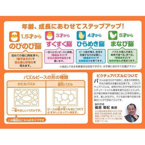 エポック社 ピクチュアルパズル シナぷしゅ いろいろなかたち 1.5才以上