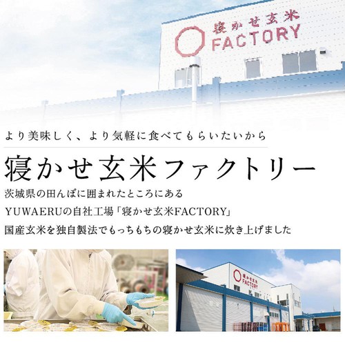 結わえる 寝かせ玄米ごはん 黒米ブレンド 160g