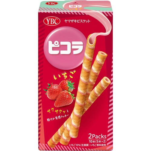 ヤマザキビスケット ピコラ いちご 2袋10本入(5本 x 2) Green Beans
