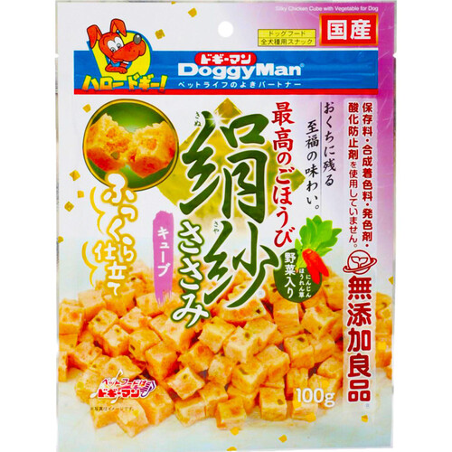 【ペット用】 ドギーマンハヤシ 【国産】絹紗キューブ 野菜入り 100g