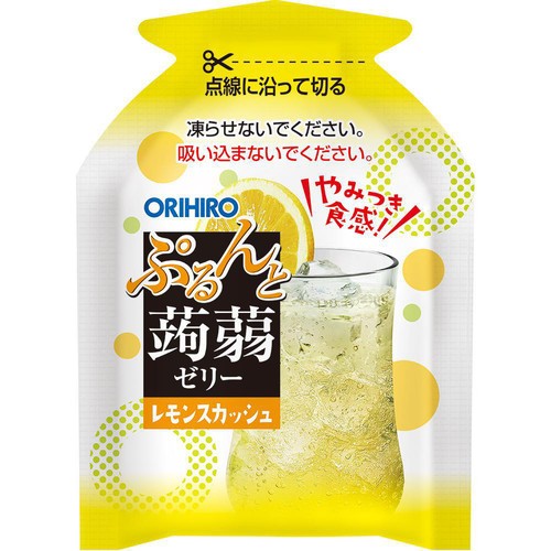 オリヒロ ぷるんと蒟蒻ゼリー パウチ レモンスカッシュ+メロンソーダ 12個