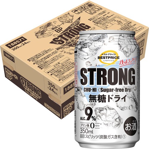 ストロング ドライ 1ケース 350ml x 24本 トップバリュベストプライス