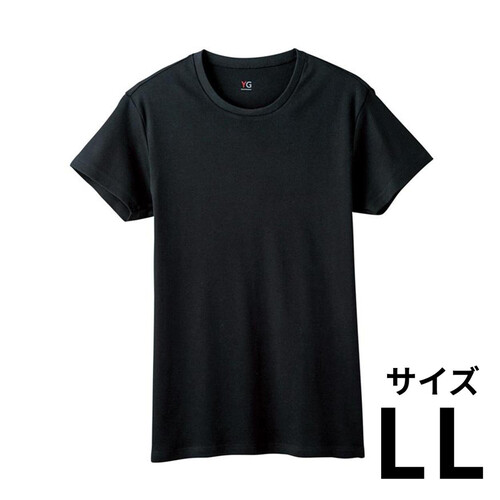 グンゼ YG 紳士 ピュアコットンクルーネックTシャツ LL ブラック