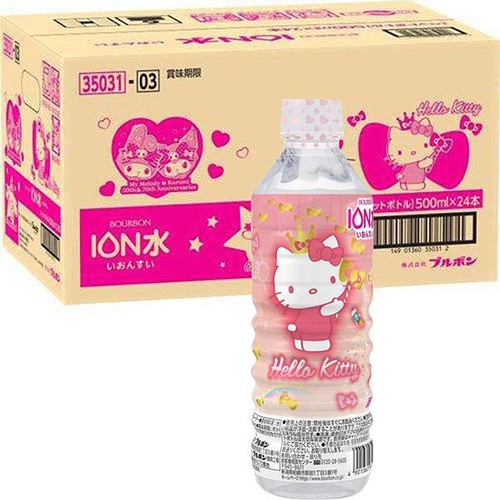 ブルボン サンリオキャラクター イオン水 1ケース 500ml x 24本