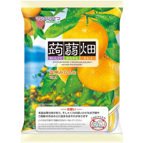 マンナンライフ 蒟蒻畑 温州みかん味 25g x 10個入