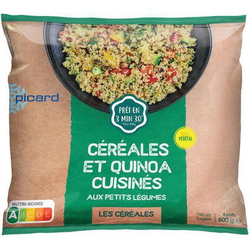 ピカール キヌア、シリアル、小さなグリル野菜ミックス【冷凍】 600g