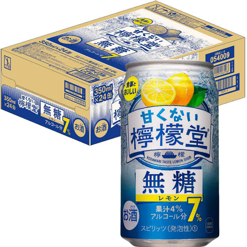 【7%】 甘くない檸檬堂 無糖レモン 1ケース 350ml x 24本