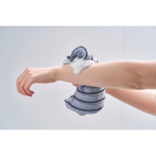 アイセン 男のキメ肌ボディタオル ふつう Green Beans | グリーン