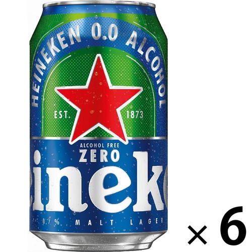 【ノンアルコール】 ハイネケン0.0  330ml x 6本